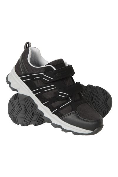 Brands Jet-Black Cannonball Kids Adaptive Walking Shoes Mountain Warehouse