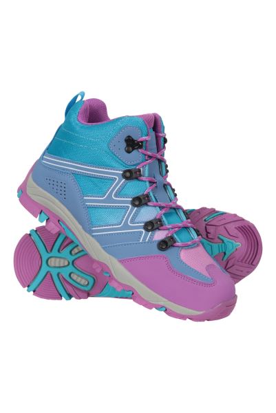 Mountain Warehouse Oscar Kids Walking Boots Lilac Collections