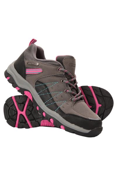 Grey Stampede Kids Waterproof Walking Shoes Mountain Warehouse Origin