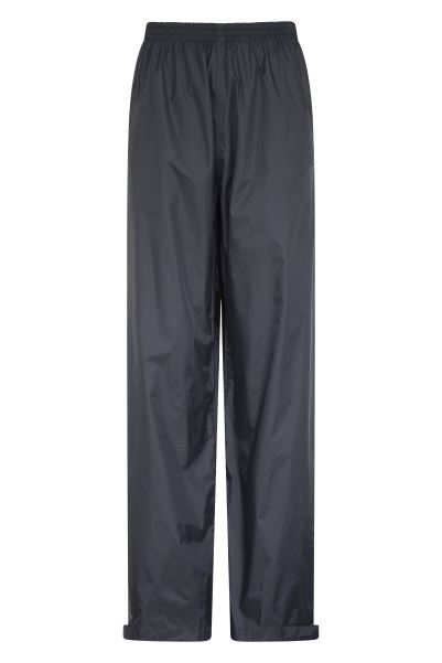Mountain Warehouse Black Downpour Mens Waterproof Trousers Original