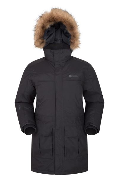 Mountain Warehouse Antarctic Extreme Waterproof Mens Down Jacket New Charcoal