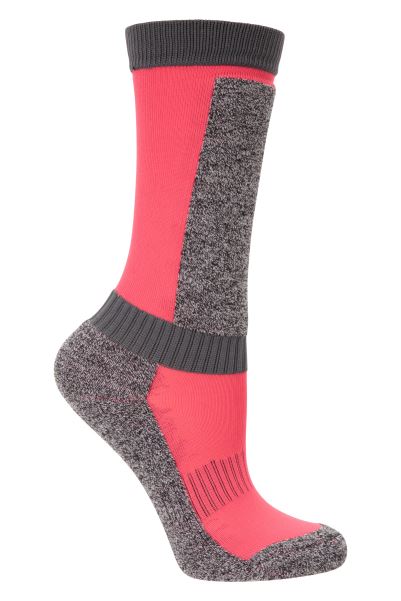 Merino Technical Kids Ski Socks Origins Mountain Warehouse Bright-Pink