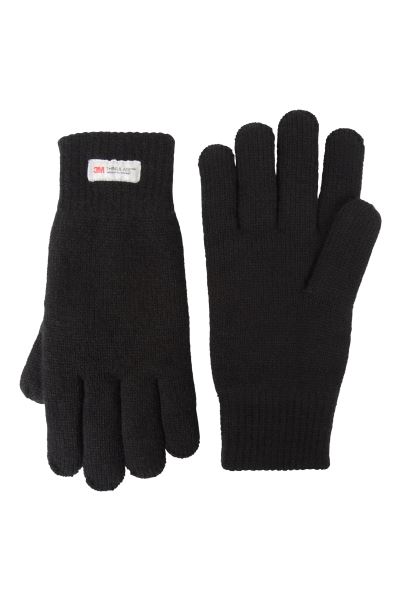 Black Mountain Warehouse Collection Thinsulate Mens Knitted Gloves