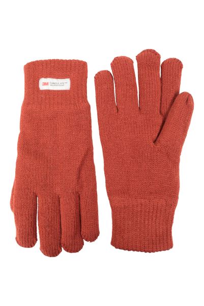 Best Mountain Warehouse Rust Thinsulate Mens Knitted Gloves
