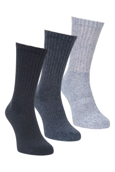 Navy Origins Outdoor Sock 3-Pack Mountain Warehouse