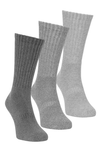 Outdoor Sock 3-Pack Mountain Warehouse Grey Collections