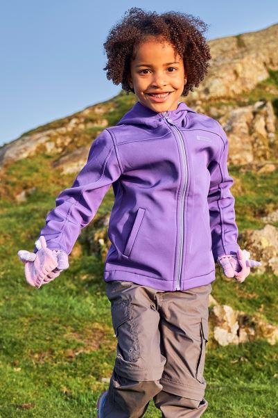 Mountain Warehouse Exodus Kids Water Resistant Softshell Light-Purple Best
