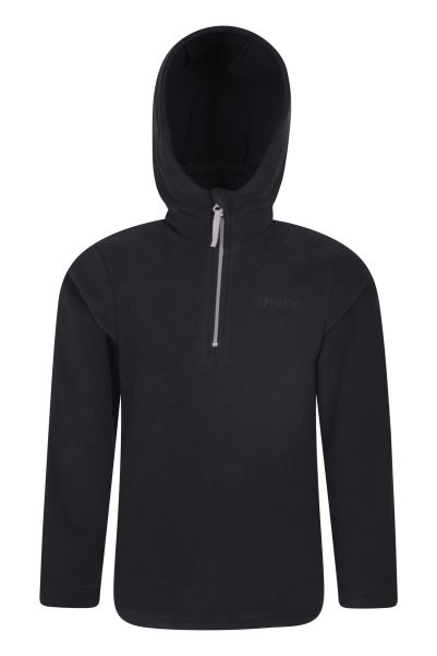 Mountain Warehouse Black Collection Camber Kids Microfleece Hoodie