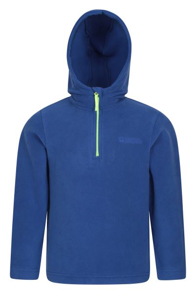 Mountain Warehouse Navy Camber Kids Microfleece Hoodie Origins