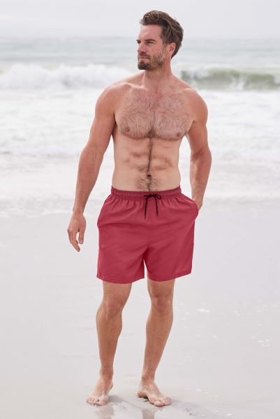 Origin Mountain Warehouse Dark-Burgundy Aruba Mens Swim Shorts