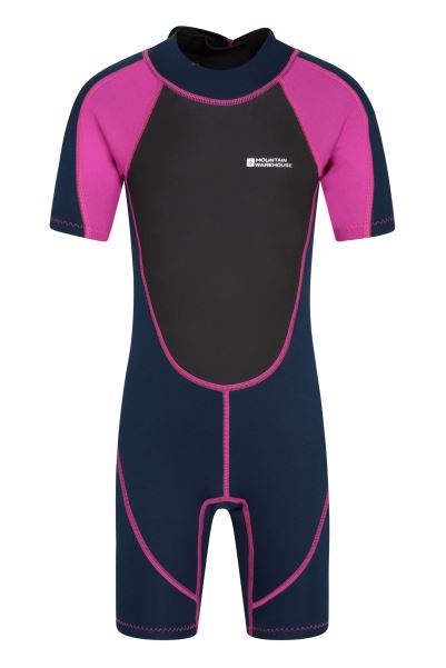 Kids Shorty Wetsuit Mountain Warehouse Brands Pink