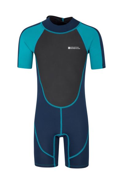 New Junior Shorty Wetsuit Mountain Warehouse Teal