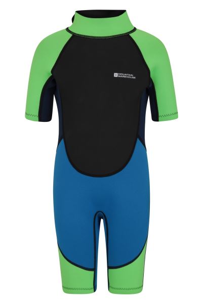 Bright-Blue Collection Mountain Warehouse Junior Shorty Wetsuit
