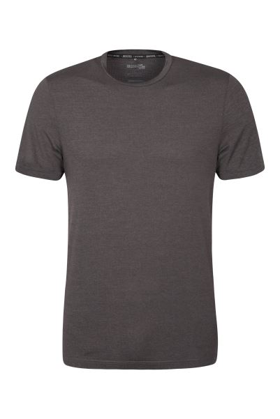 Agra Mens Melange T-Shirt Mountain Warehouse Origin Black