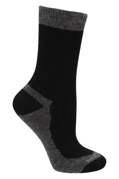 Mountain Warehouse Black Explorer Kids Merino Thermal Socks Best