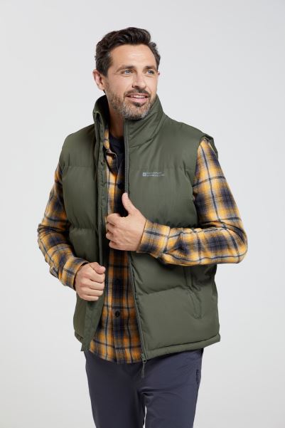 Original Khaki Mountain Warehouse Rock Mens Insulated Vest