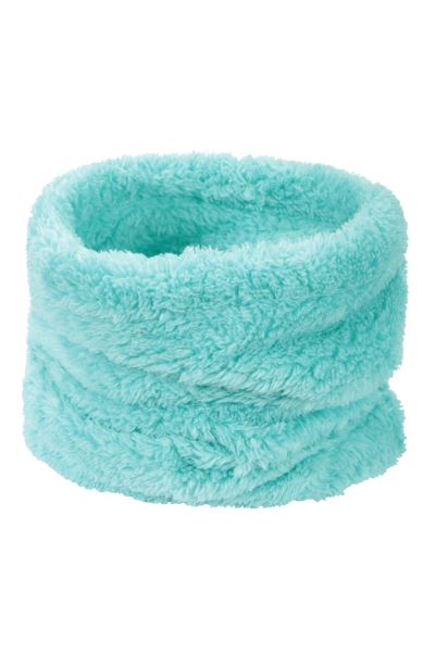 Kids Sherpa Fleece Neck Gaiter Hot Mountain Warehouse Teal