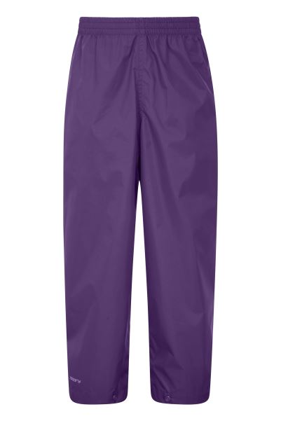 Pakka Kids Waterproof Over Trousers Mountain Warehouse Purple Original