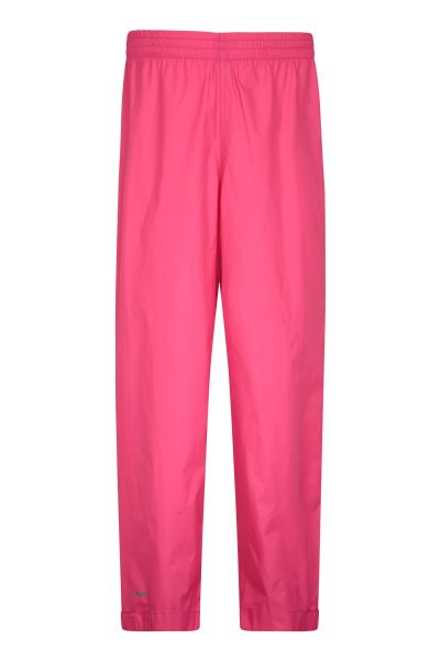 Original Bright-Pink Mountain Warehouse Pakka Kids Waterproof Over Trousers