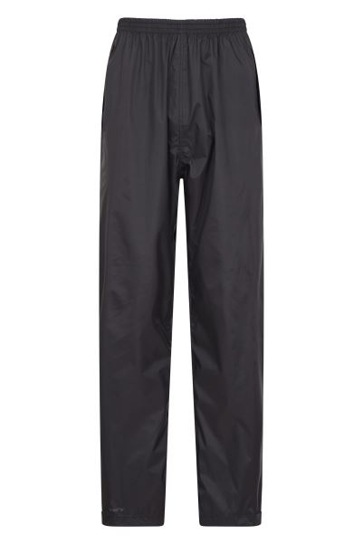 Pakka Mens Waterproof Overtrousers Mountain Warehouse Black Fashion