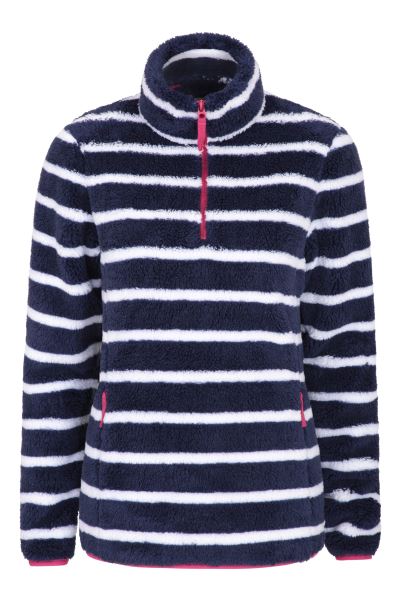 Nessy Stripe Womens Fleece Navy Mountain Warehouse Best