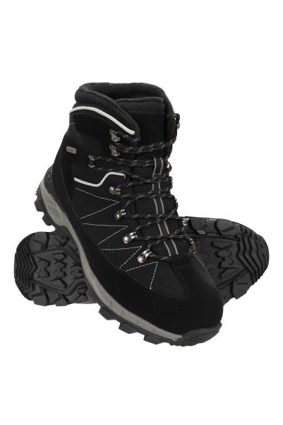 Boulder Mens Winter Trekker Boots Charcoal Mountain Warehouse Best