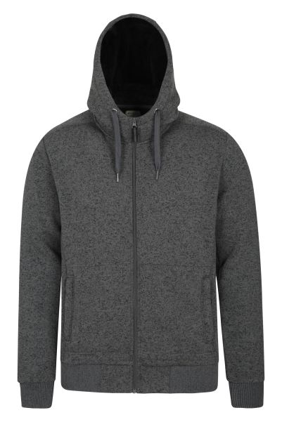Brands Nevis Mens Fleece Lined Hoodie Mountain Warehouse Black