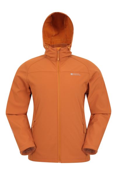 Rust Collection Exodus Mens Showerproof Softshell Mountain Warehouse