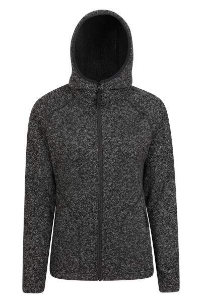 Mountain Warehouse Nevis Womens Full Zip Hoodie Black New