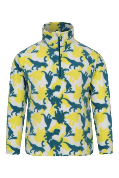 Pursuit Kids Printed Fleece Mountain Warehouse Hot Pale-Blue