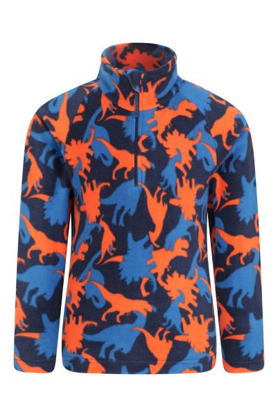 Pursuit Kids Printed Fleece Fashion Mountain Warehouse Bright-Orange