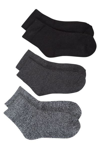 Fashion Grey Mountain Warehouse Outdoor Kids Walking Socks 3-Pack