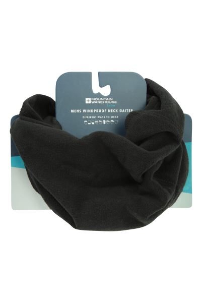 Mountain Warehouse Windproof Neck Gaiter Black Collection