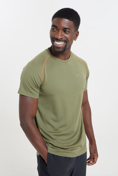 Mountain Warehouse Light-Khaki Endurance Mens Active T-Shirt Hot