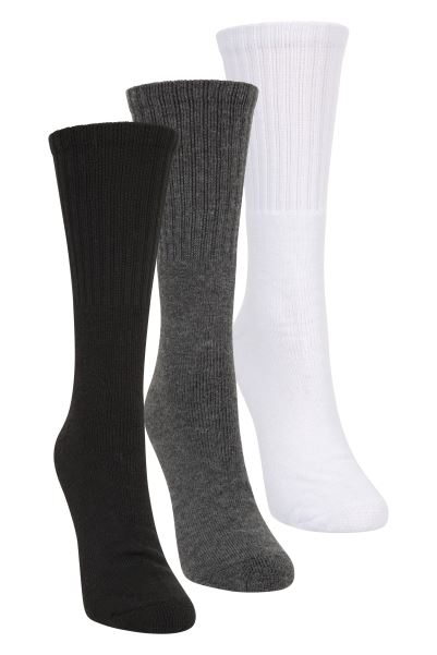 Original Outdoor Womens Walking Socks 3-Pack Mountain Warehouse Black