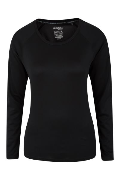 Hot Endurance Womens Long Sleeve Top Black Mountain Warehouse