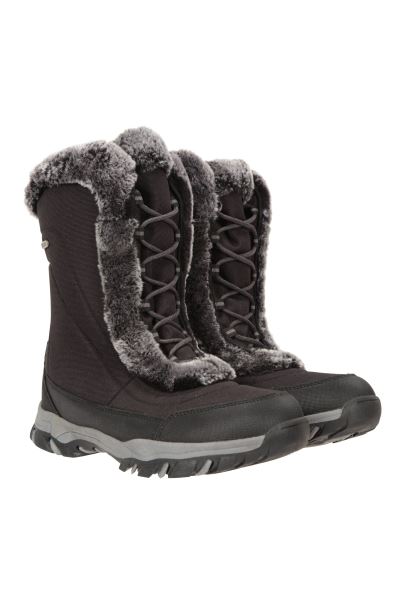 Mountain Warehouse Ohio Womens Snow Boots New Jet-Black