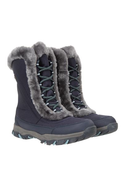 Blue Ohio Womens Snow Boots Brand Mountain Warehouse