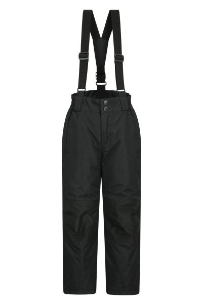 Raptor Kids Snow Pants Hot Black Mountain Warehouse