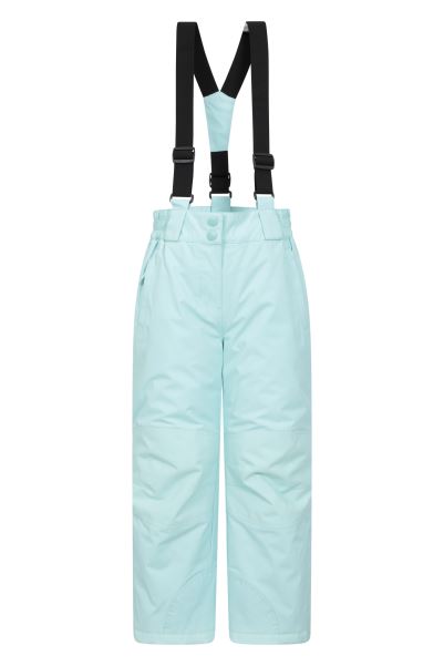 Brands Light-Teal Honey Kids Snow Pants Mountain Warehouse