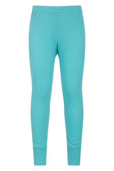 Teal New Mountain Warehouse Talus Kids Base Layer Thermal Pants