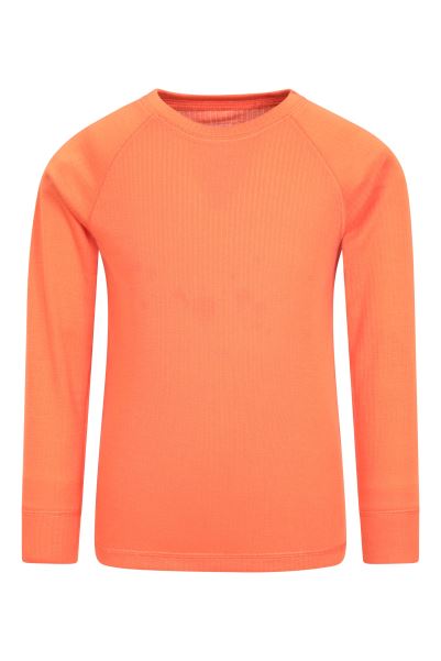 Origins Talus Kids Round Neck Base Layer Top Mountain Warehouse Orange