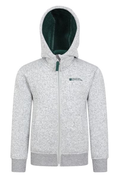 Mountain Warehouse Carbon Origin Nevis Fur Lined Kids Hoodie