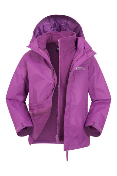 Purple Mountain Warehouse Best Fell Water-Resistant Kids 3 In 1 Jacket