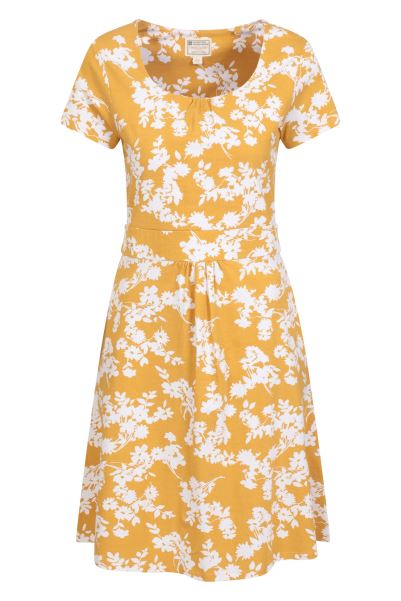 Orchid Patterned Womens Uv Dress Mustard Mountain Warehouse Fashion
