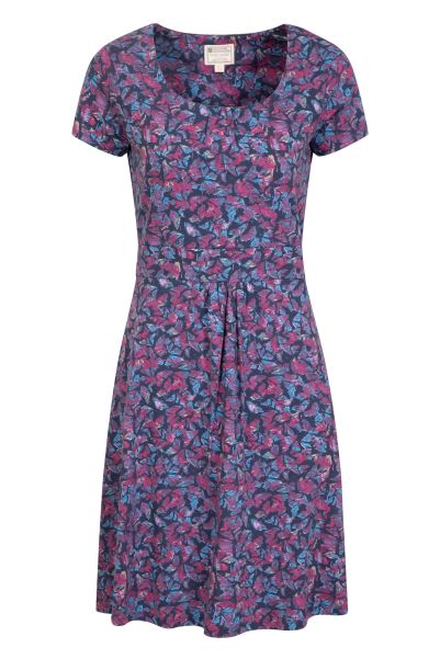 Mountain Warehouse Original Dark-Blue Orchid Patterned Womens Uv Dress