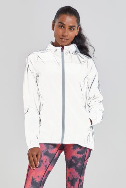 Mountain Warehouse Brand Dashing Womens Reflective Jacket Silver