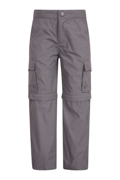 New Active Kids Convertible Trousers Mountain Warehouse Dark-Grey