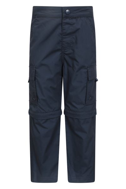 Origin Mountain Warehouse Navy Active Kids Convertible Trousers