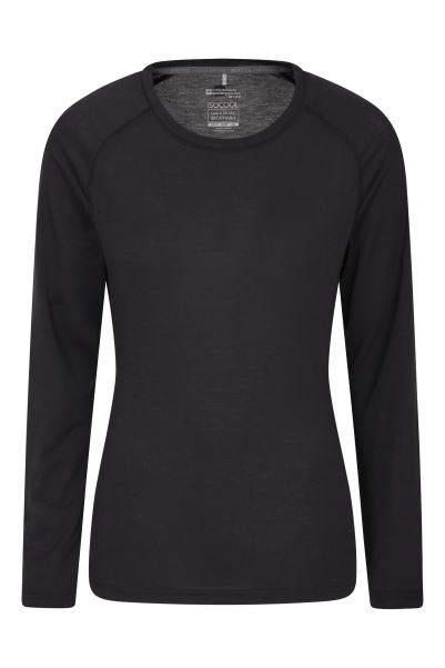 Mountain Warehouse Quick Dry Isocool Womens Top Fashion Black
